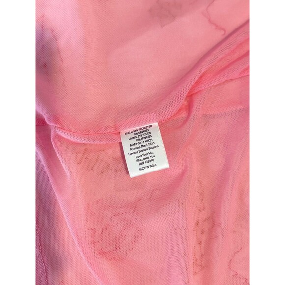 Show Me Your MuMu Womens Skirt Yellow Rumba Maxi Havana Beaded Sequins Small - Picture 10 of 11